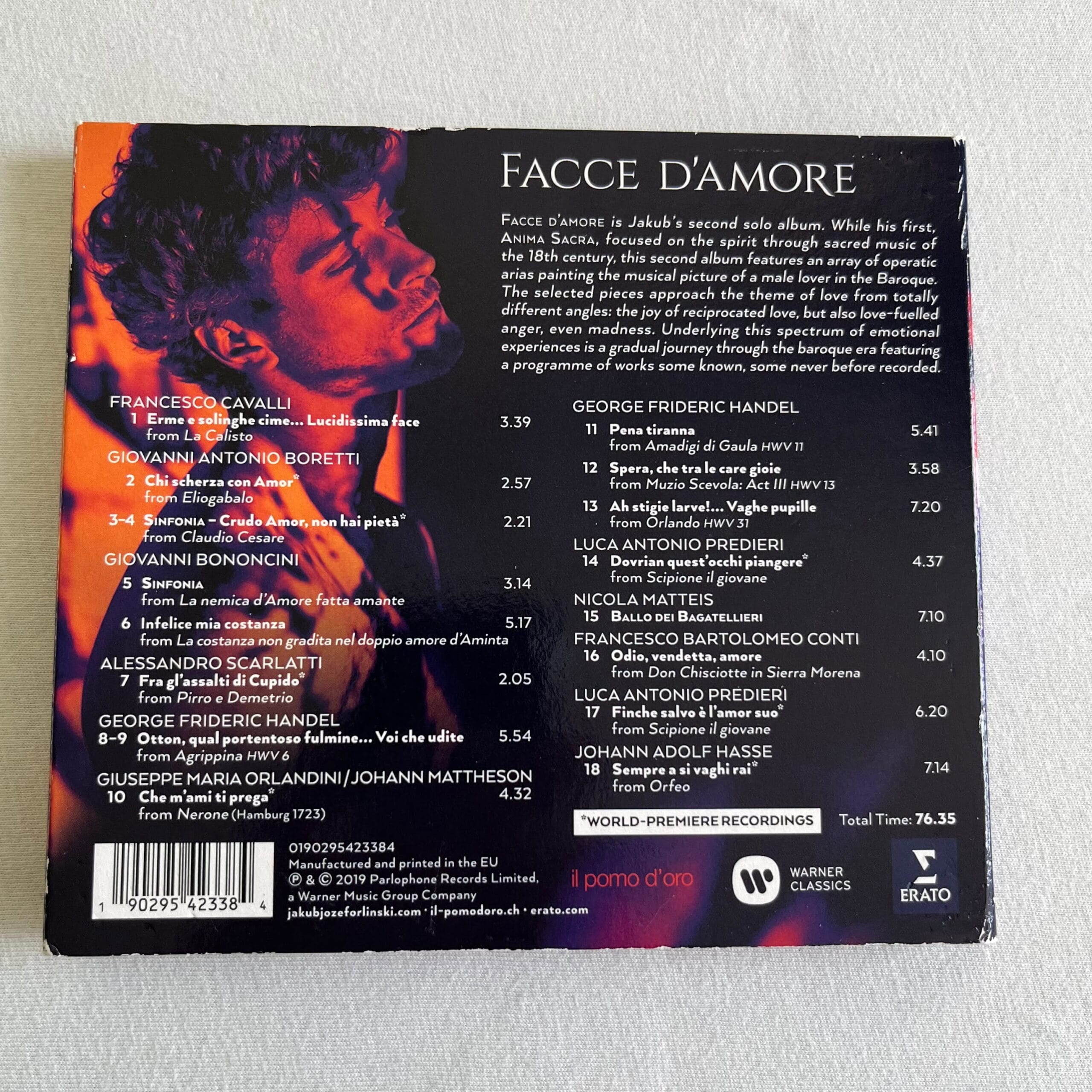 Facce D'Amore Jakub Józef Orliński 3 Facce D'Amore Jakub Józef Orliński - obrazek 3