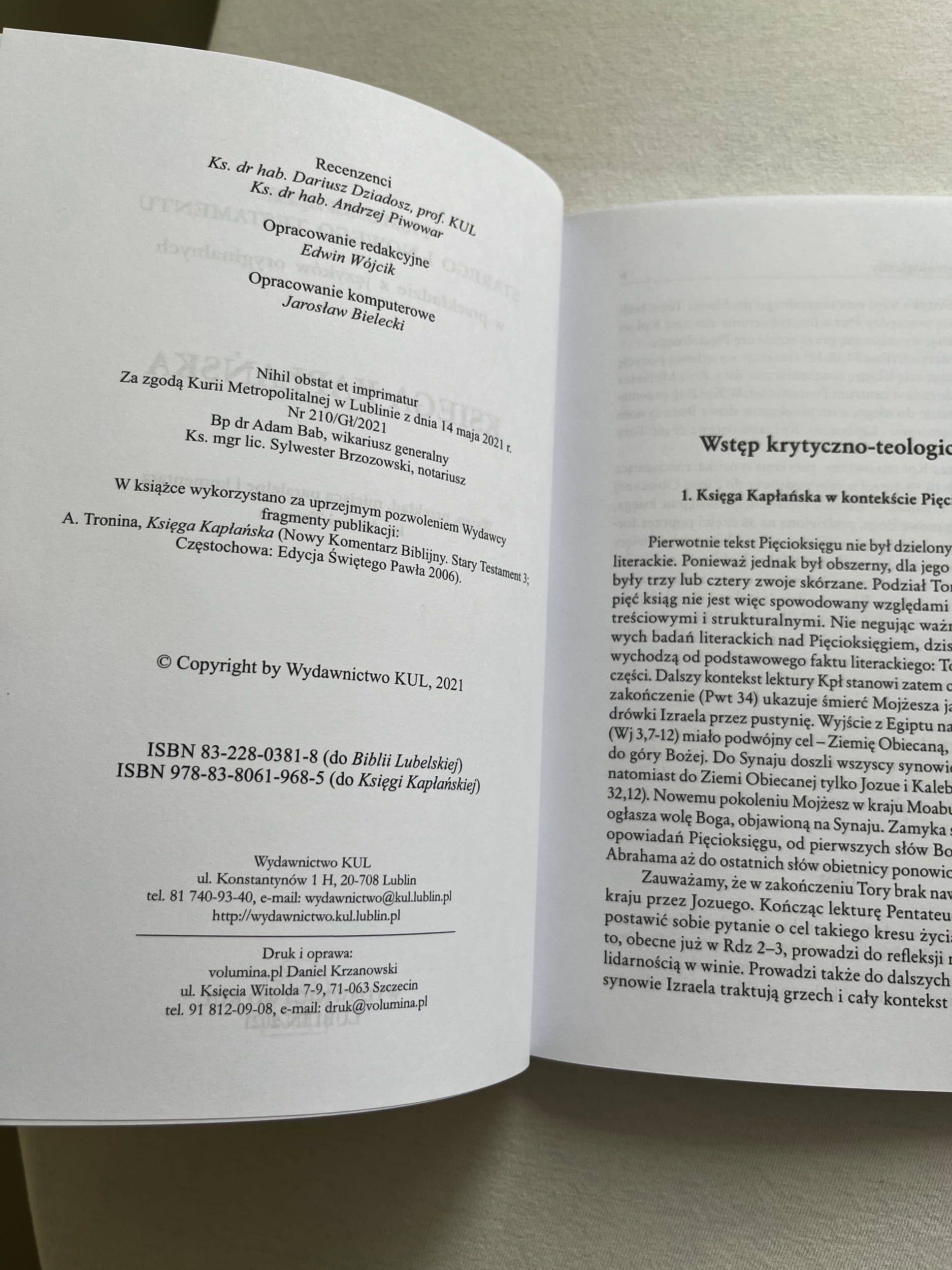 Biblia Lubelska - Księga Kapłańska 2 Biblia Lubelska - Księga Kapłańska - obrazek 2