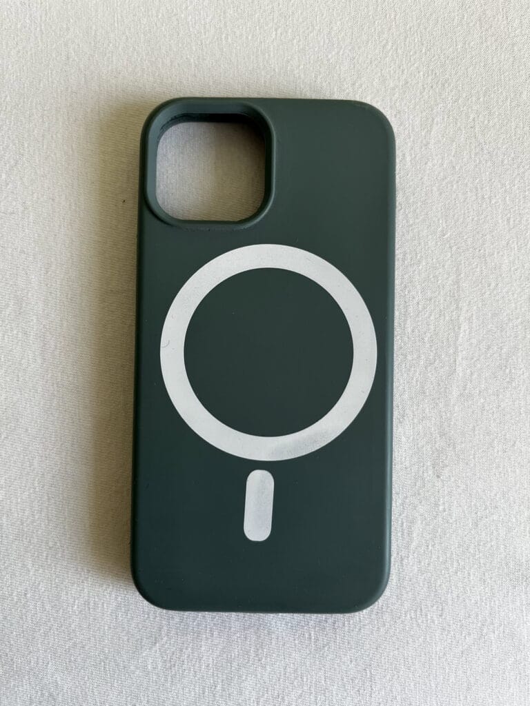 Etui iPhone 13 mini: Zielone silikonowe MagSafe