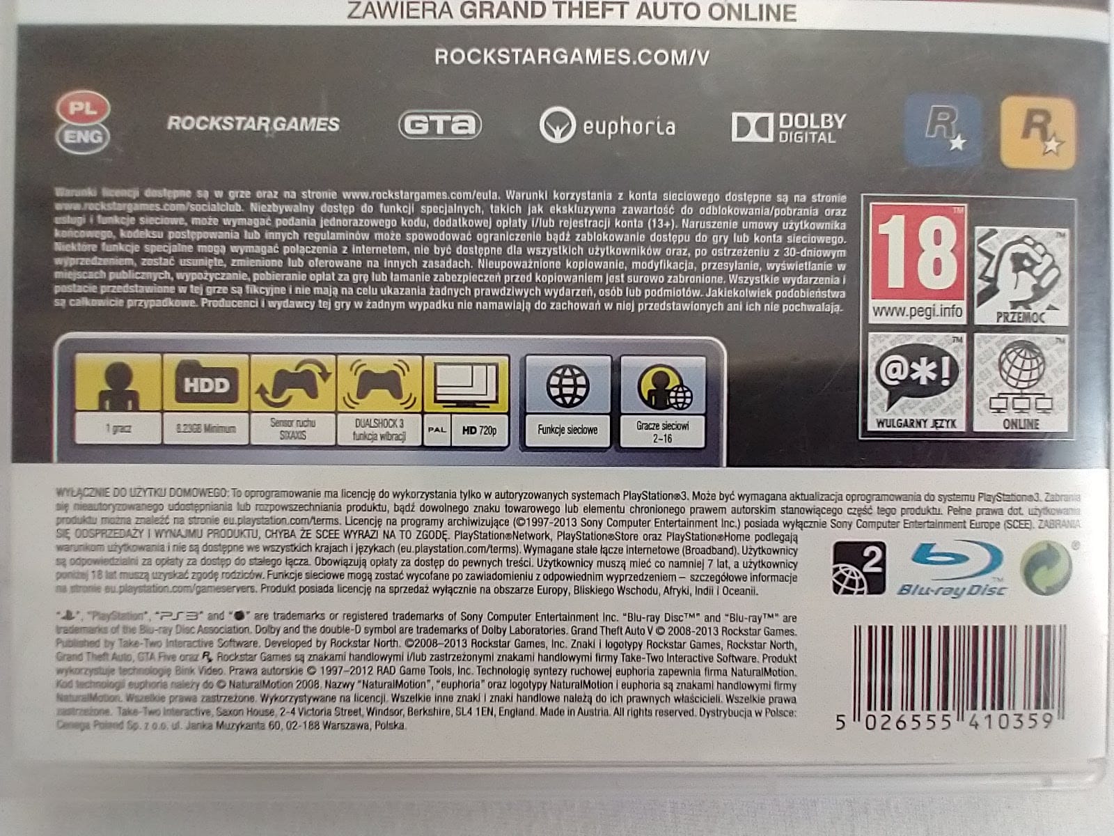 Grand Theft Auto V (GTA V) | PlayStation 3 (PS3) | Polska Wersja (Napisy) 4 Grand Theft Auto V (GTA V) | PlayStation 3 (PS3) | Polska Wersja (Napisy) - obrazek 4