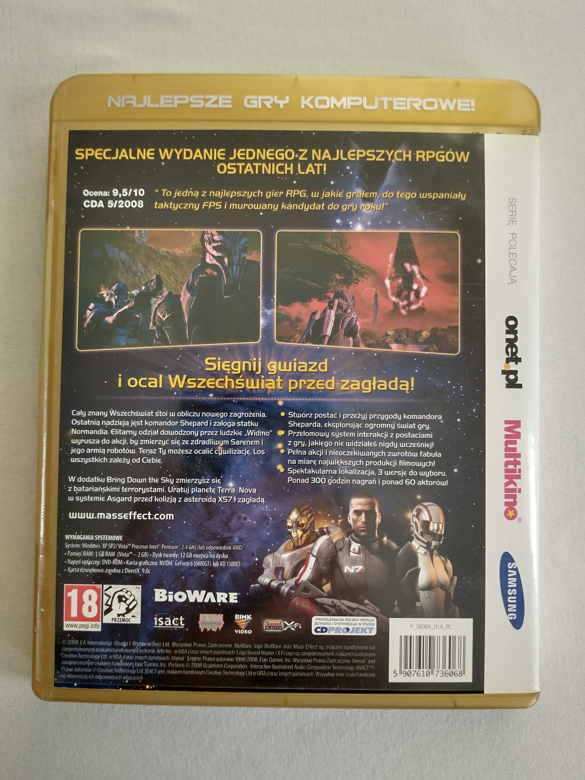 Mass Effect – Edycja Rozszerzona (+dodatek Bring Down the Sky) | PC DVD-ROM | eXtra Klasyka 2 Mass Effect – Edycja Rozszerzona (+dodatek Bring Down the Sky) | PC DVD-ROM | eXtra Klasyka - obrazek 2